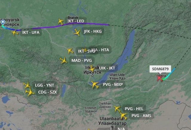 Летевший из Красноярска в Благовещенск самолет экстренно сел в Чите из-за течи топлива