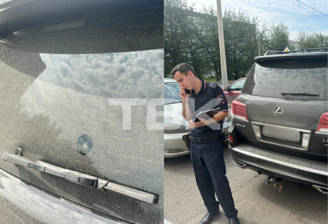 «Стоял на светофоре и услышал треск»: в машину красноярца выстрелили из пневматического оружия на Алексеева