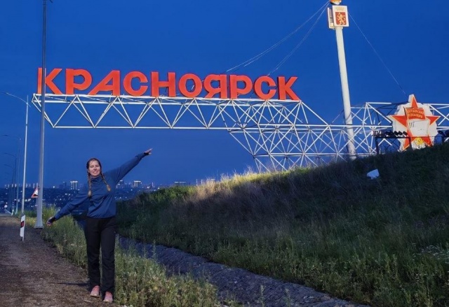 Велопутешественница из Петербурга приехала в Красноярск и назвала его лучшим городом маршрута